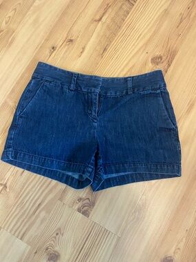 LOFT Dark Blue Denim Shorts